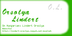 orsolya lindert business card